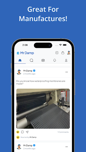 Mr Damp Social Network Screen 3
