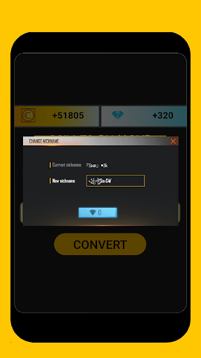 Android application Nickname & diamond fire screenshort