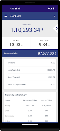 Blue Angle Wealth Care Service Screen 2