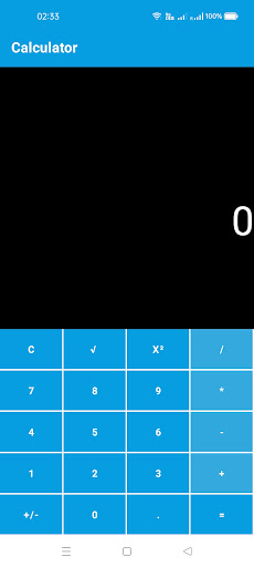 Android application Calculator screenshort