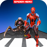 Multi Robot Spider Hero vs Panther Villain icon