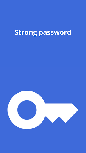 Android application Strong password screenshort