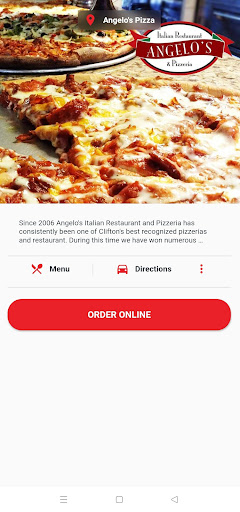 Angelos Pizza Screen 2