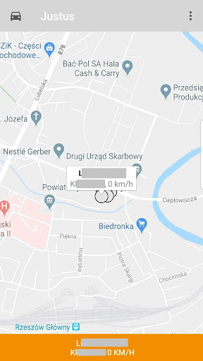 Android application Justus GPS screenshort