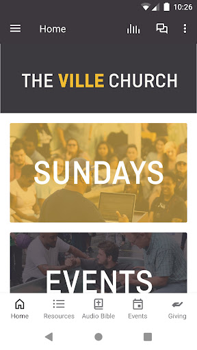 Android application The Ville Church screenshort