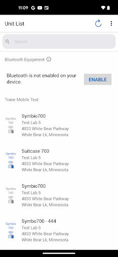 Symbio® Service & Installation Screen 2