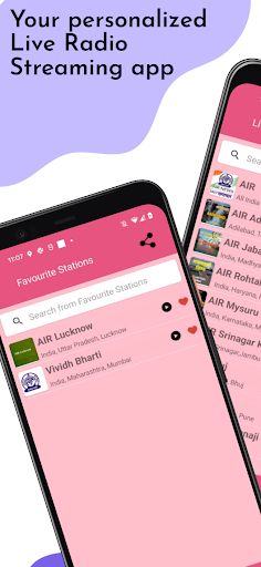 Android application Pocket Radio screenshort