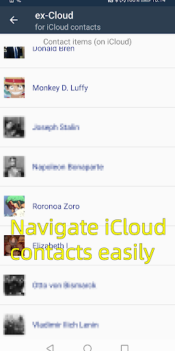 ex-Cloud for iCloud contacts Screen 3