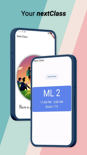 Android application nextClass screenshort