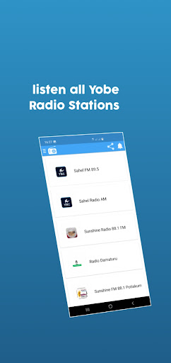 Yobe Damaturu - Radio Stations Screen 2