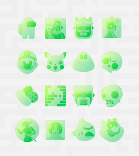 Screenshot of Midori Green - Icon Pack