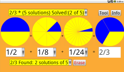 Old Egyptian Fractions Screen 3