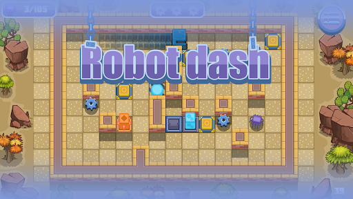 Android application Robot dash: Slider rush puzzle screenshort