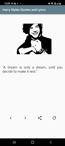 Harry Styles Quotes and Lyrics Screen 2