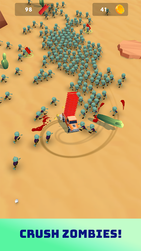 Android application Zombie Rush Drive screenshort
