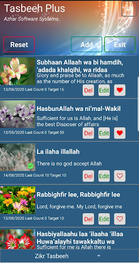 Android application Tasbeeh Plus screenshort