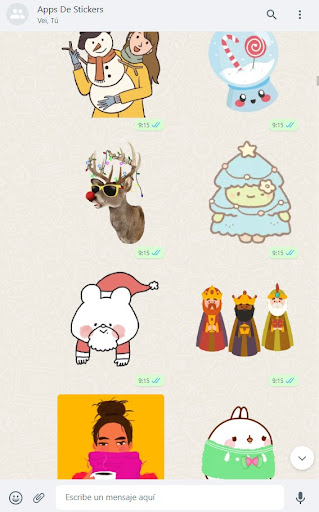 Invierno Stickers Animados