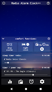 Radio Alarm Clock++ (clock radio and radio player) APK 1