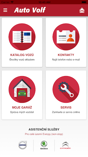 Android application Auto Volf screenshort