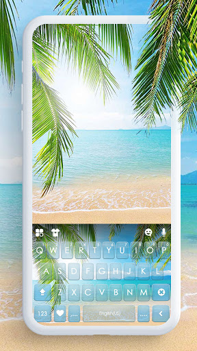 Android application Beach Summer Keyboard Backgrou screenshort