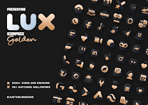 screenshot of Gold IconPack : LuXGold