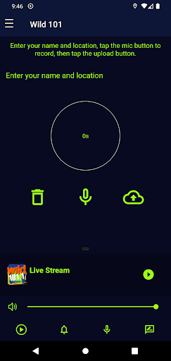 Android application Wild 101.1 screenshort