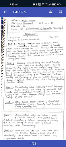 VBU MSC MATHS NOTES SEMESTER 3 Screen 3