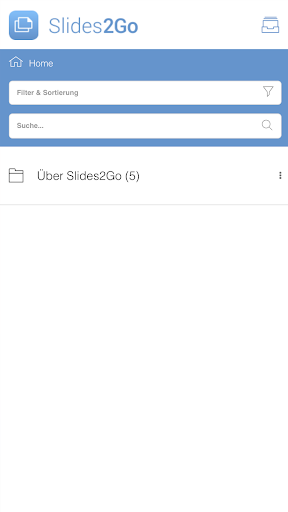 Android application Slides2Go screenshort