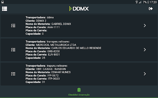 DDMX Auditoria de Checklists Screen 3