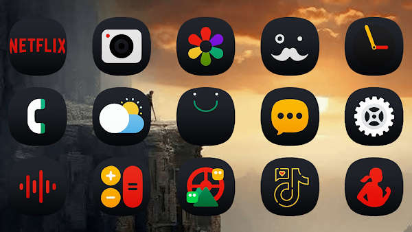 OneUI 7 Dark - Icon Pack screenshot 1