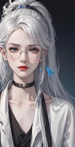 Cute AI Girl Wallpaper HD