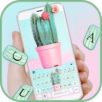 Тема для клавиатуры Cute Colorful Cactus