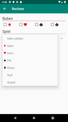 Skat Reiztabelle Screen 3