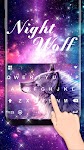 screenshot of Starry Wolf Keyboard Theme