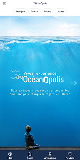 Android application myOcéanopolis screenshort