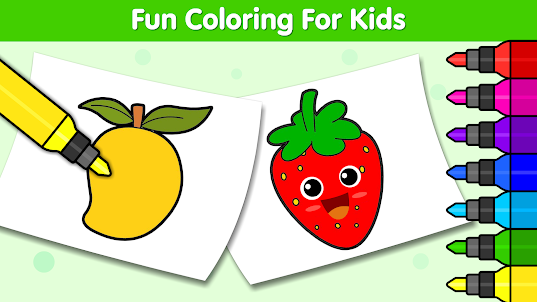 어린이용 색칠 공부 게임 - 그림 그리고 색칠 공부책