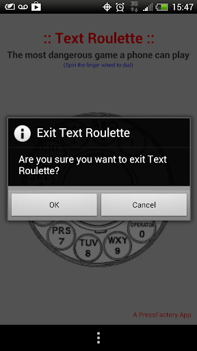 Text Roulette Screen 2