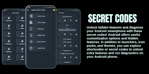 Mobile Secret Codes : Tricks Screenshot 2 - AppWisp.com