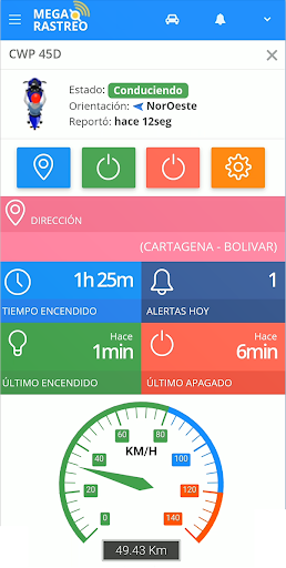 Android application Megarastreo Satelital screenshort