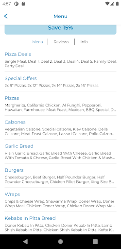 Lazzaris Takeaway Screen 2