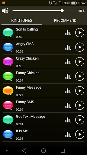 Funny SMS Tones Screen 2