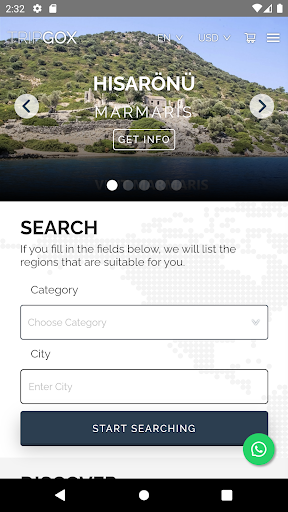 Android application tripgoX screenshort