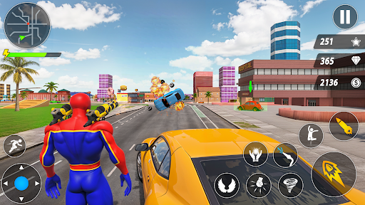 Spider Robot Hero Car Games screenshot 4