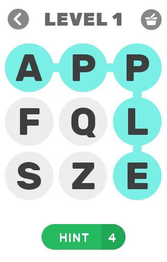 Android application Find the Fruit & Veg Words screenshort
