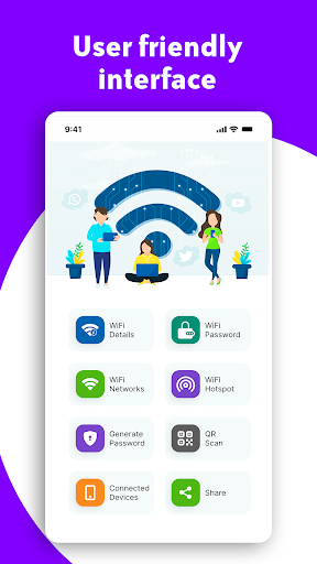 Android application WIFI Password Show: Key wifi screenshort