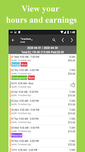 Timesheet MOD APK -Work Hours Tracker (Unlocked) Download 3