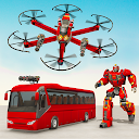 ダウンロード Drone Bus Robot Car Game - Transforming R をインストールする 最新 APK ダウンローダ