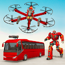 アプリのダウンロード Drone Bus Robot Car Game - Transforming R をインストールする 最新 APK ダウンローダ
