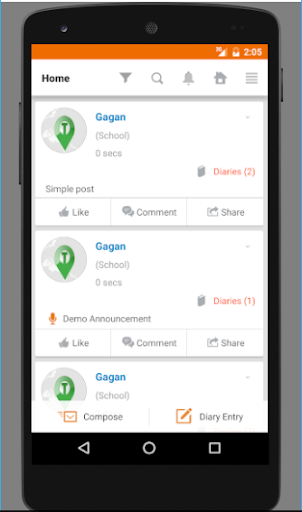 Android application Krishna Public School screenshort
