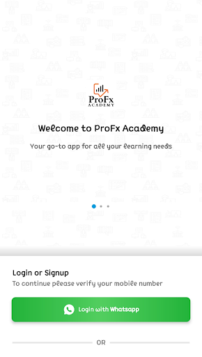Android application ProFx Academy screenshort
